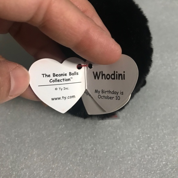 Ty Puffies (Beanie Balls) - WHODINI the 2023 Halloween Orange Owl (3 inch) - Picture 8 of 16